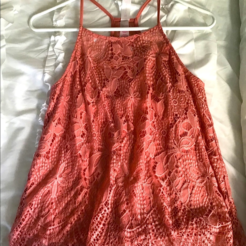 No Boundaries Juniors Maeve Delicate Crochet Tank